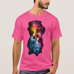 Camiseta Instrumento De Fluto Em Fluta Pintada Colorida