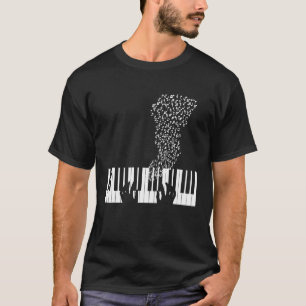 Camiseta Instrumento de Piano de Teclado