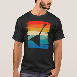 Camiseta Instrumento do Leitor Balalaika Clássico da Vintag