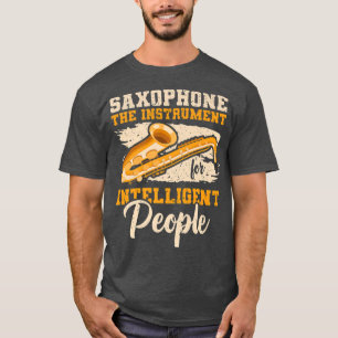 Camiseta Instrumento inteligente para pessoas Music Saxopho