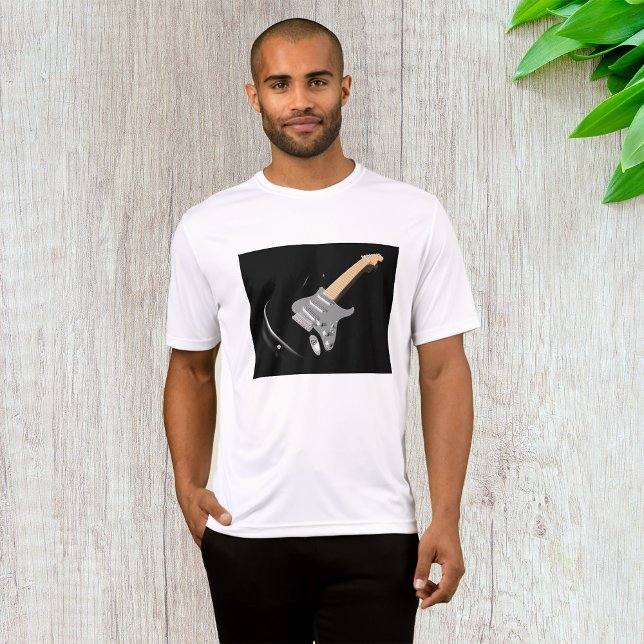 Camiseta Instrumento Musical de Violão Elétrico Preto em Gr (Criador carregado)