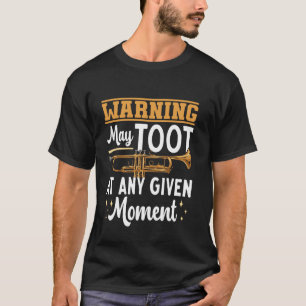 Camiseta Instrumento Musical do Jogador de Trompete Warnin
