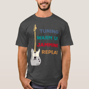 Camiseta Instrumento Musical Elétrico do Leitor de ViolãoRe