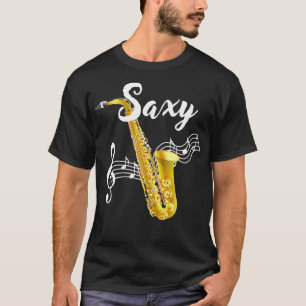 Camiseta Instrumento Musical Engraçado Saxofone