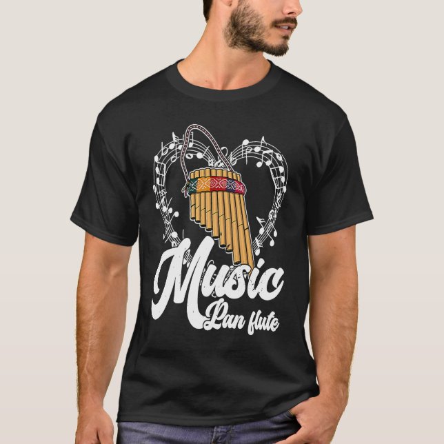 Camiseta Instrumento Musical Pan Flute 11 (Frente)