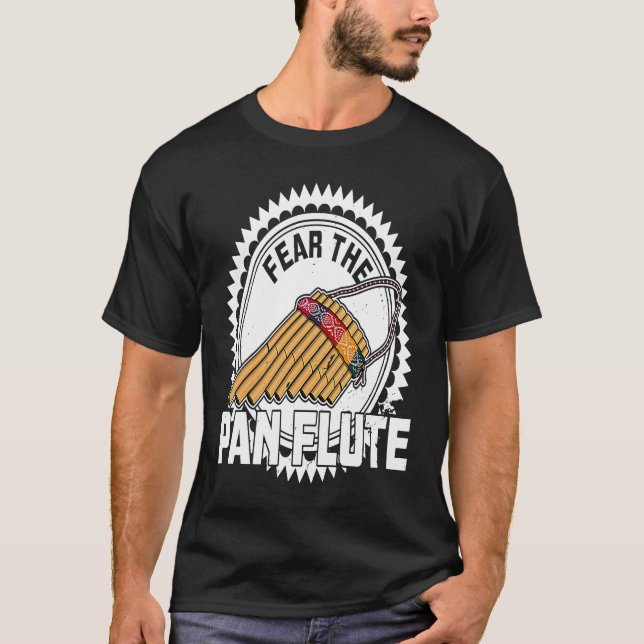 Camiseta Instrumento Musical Pan Flute 5 (Frente)