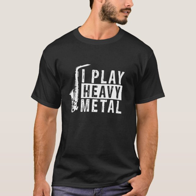 Camiseta Instrumento Musical Saxofone (Frente)