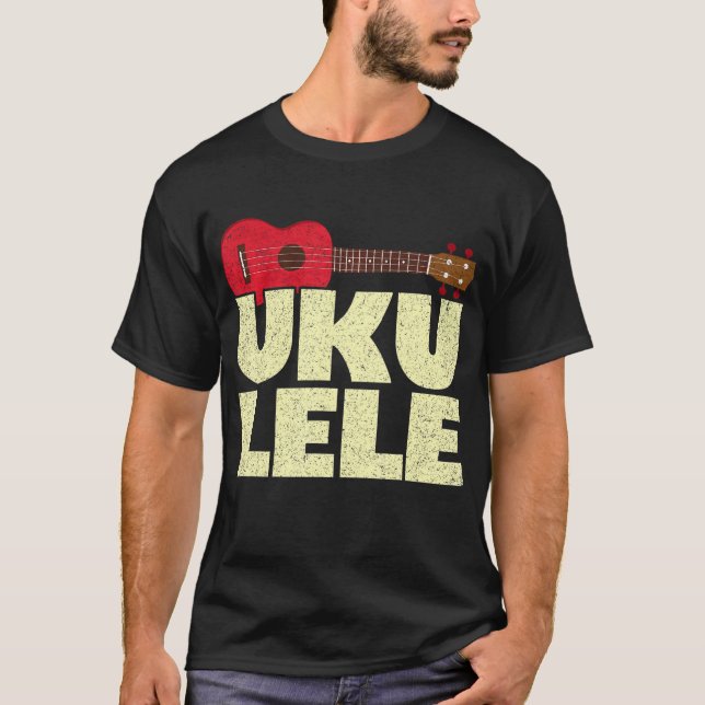 Camiseta Instrumento Musical Ukulele (Frente)