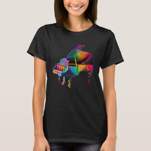 Camiseta Instrumento Pianista para Teclado Pianista