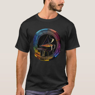 Camiseta Instrumento Pianista para Teclado Pianista
