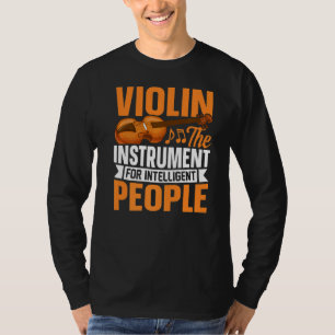 Camiseta Instrumento Violino Para Violinistas Inteligentes