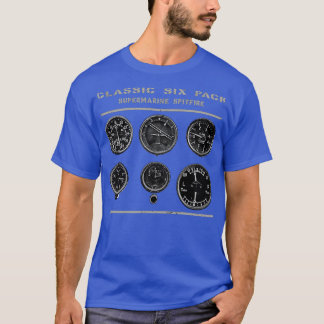 Camiseta Instrumentos de Cockpit Embalagem com Seis Peças-F