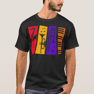 Camiseta Instrumentos de Jazz