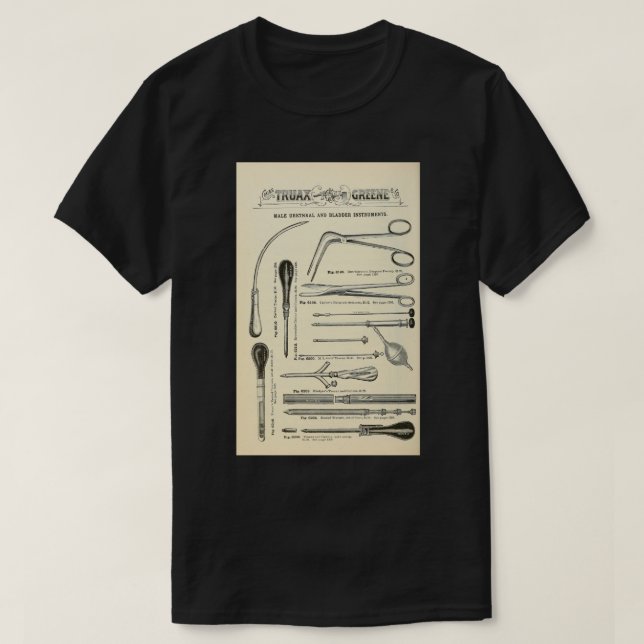 Camiseta Instrumentos Médicos Vintage 5 (Frente do Design)