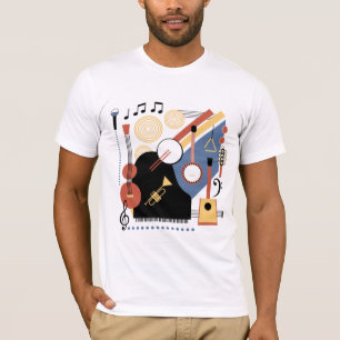 Camiseta Instrumentos Musicais de Banda Bauhaus