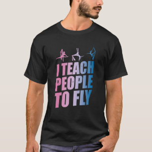 Camiseta Instrutor Aerialista Professora De Ioga Silk Ac