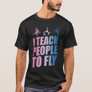 Camiseta Instrutor Aerialista Professora De Ioga Silk Acro