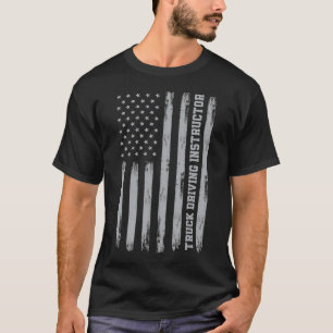 Camiseta Instrutor America Truck Dritor USA Flag Driver E