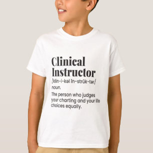 Camiseta Instrutor Clínico Professor de Enfermagem Definiçã