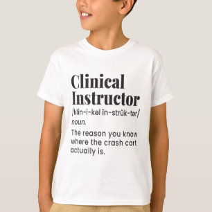 Camiseta Instrutor Clínico Professor de Enfermagem Definiçã