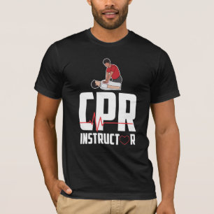 Camiseta Instrutor CPR Certificado para Ambulância de Prim