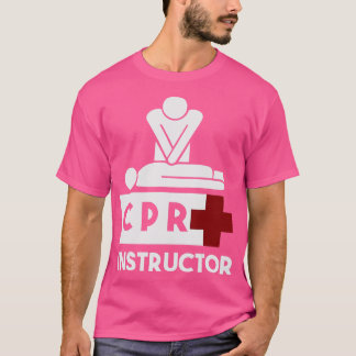 Camiseta Instrutor CPR da Cruz Vermelha para Homens e Mulhe