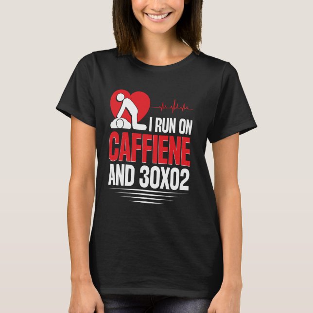 Camiseta Instrutor CPR de máscara CPR de máscara de Chaveir (Frente)