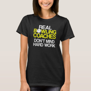 Camiseta Instrutor da Equipe do Jogador de Coach da boliche