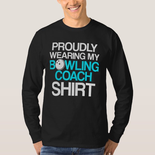 Camiseta Instrutor da Equipe do Jogador de Coach da boliche (Frente)
