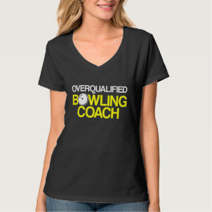 Camiseta Instrutor da Equipe do Jogador de Coach da boliche