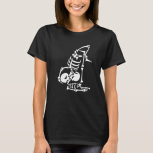 Camiseta Instrutor de Acroyoga Yoga Esqueleto