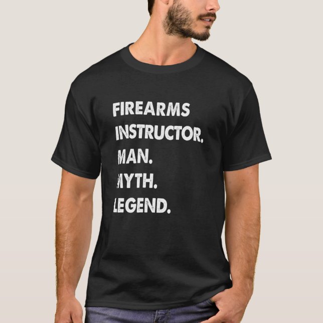 Camiseta Instrutor de Armas de Fogo Mito Legenda (Frente)