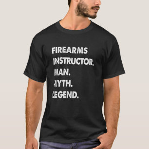 Camiseta Instrutor de Armas de Fogo Mito Legenda