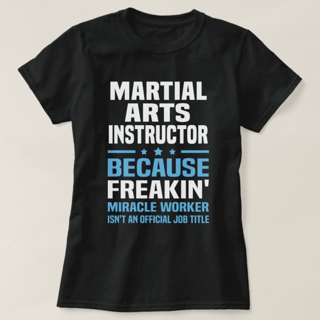 Camiseta Instrutor de Artes Marciais (Frente do Design)