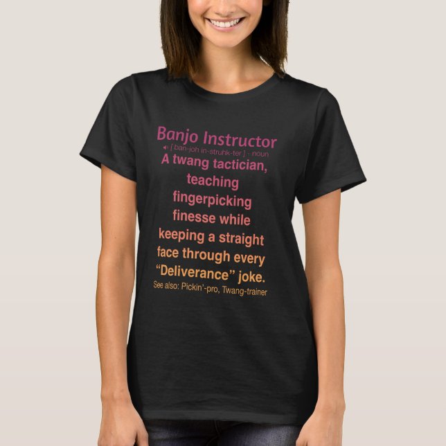 Camiseta Instrutor de Banjo (Frente)