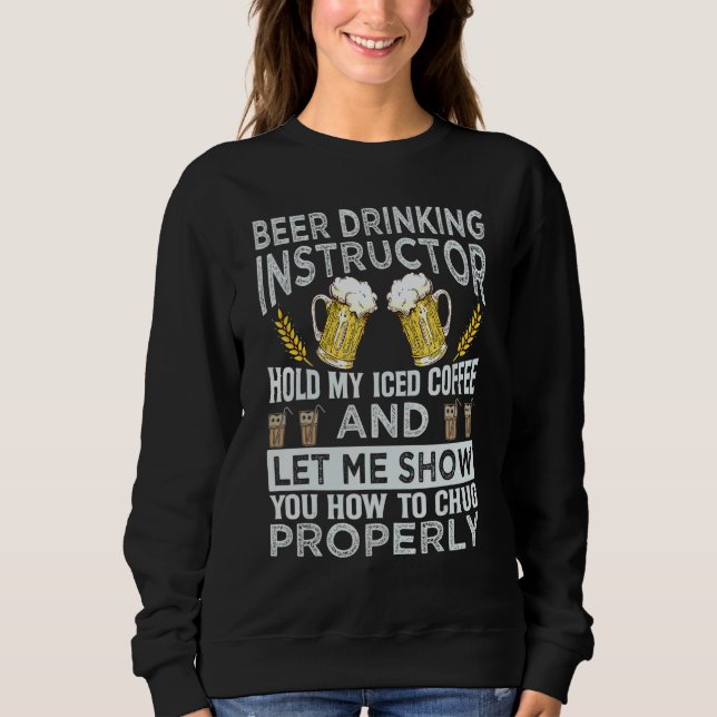 Camiseta Instrutor de Cerveja Segure Meu Café     Piadas de (Frente)