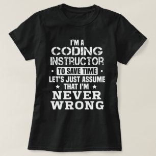 Camiseta Instrutor de codificação
