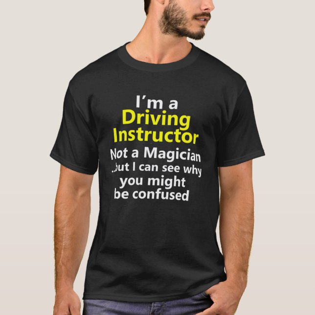 Camiseta Instrutor de Condução Emprego Professores Ed Escol (Frente)