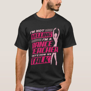 Camiseta Instrutor de dança de balé de dança de professo