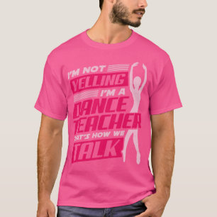 Camiseta Instrutor de dança de balé de dança de professor p
