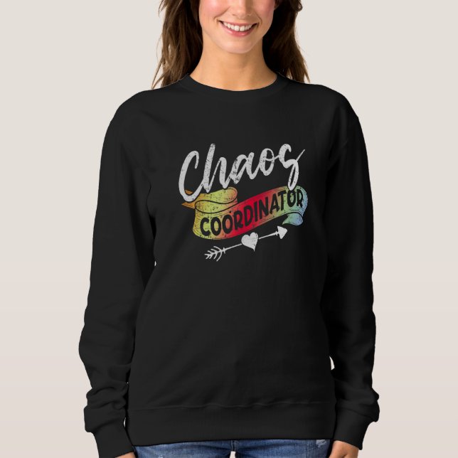 Camiseta Instrutor de Educação do Coordenador do Caos na pr (Frente)