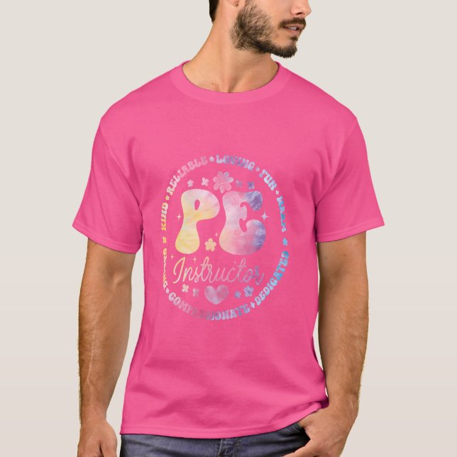 Camiseta Instrutor de educação física P.E Professor de trei (Frente)