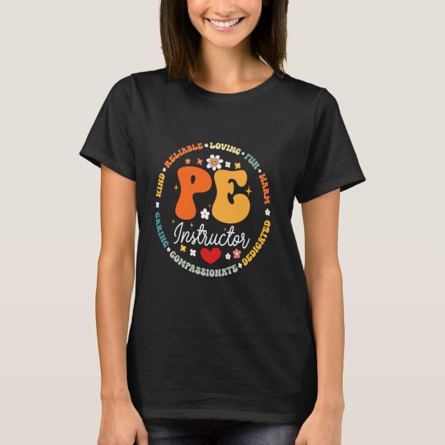 Camiseta Instrutor de educação física P.E Professor de trei (Frente)