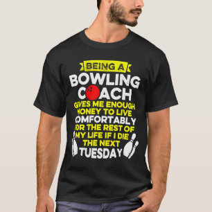Camiseta Instrutor de Equipe de Jogadores de boliche sufici