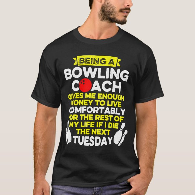 Camiseta Instrutor de Equipe de Jogadores de boliche sufici (Frente)