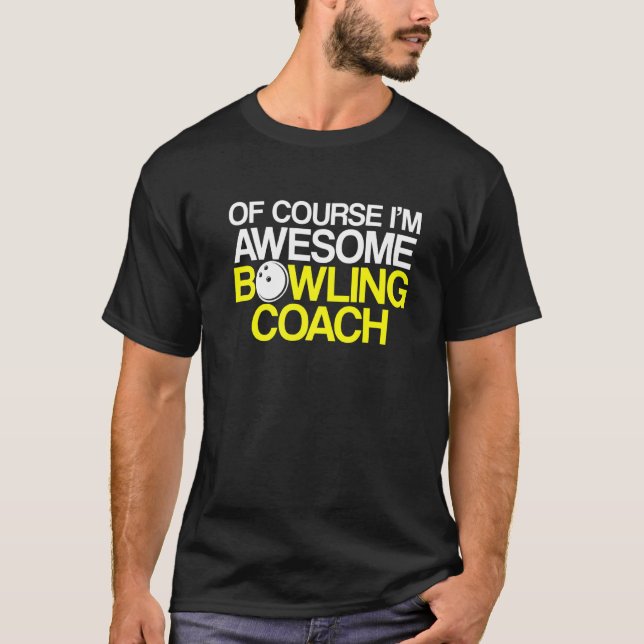 Camiseta Instrutor de Equipe do Jogador de Coach da boliche (Frente)