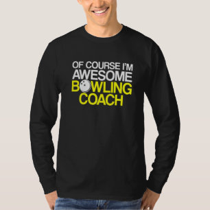 Camiseta Instrutor de Equipe do Jogador de Coach da boliche
