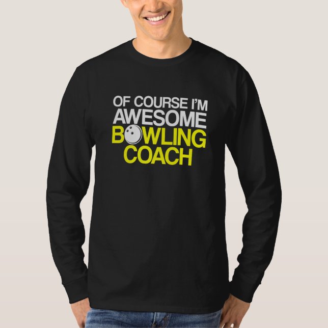 Camiseta Instrutor de Equipe do Jogador de Coach da boliche (Frente)
