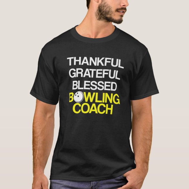 Camiseta Instrutor de Equipe do Jogador de Coach da boliche (Frente)