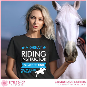 Camiseta Instrutor de Equitação Personalizável